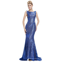 Starzz ärmellosen blauen Backless Ballkleid Sequins Formal Abendkleid ST000072-3